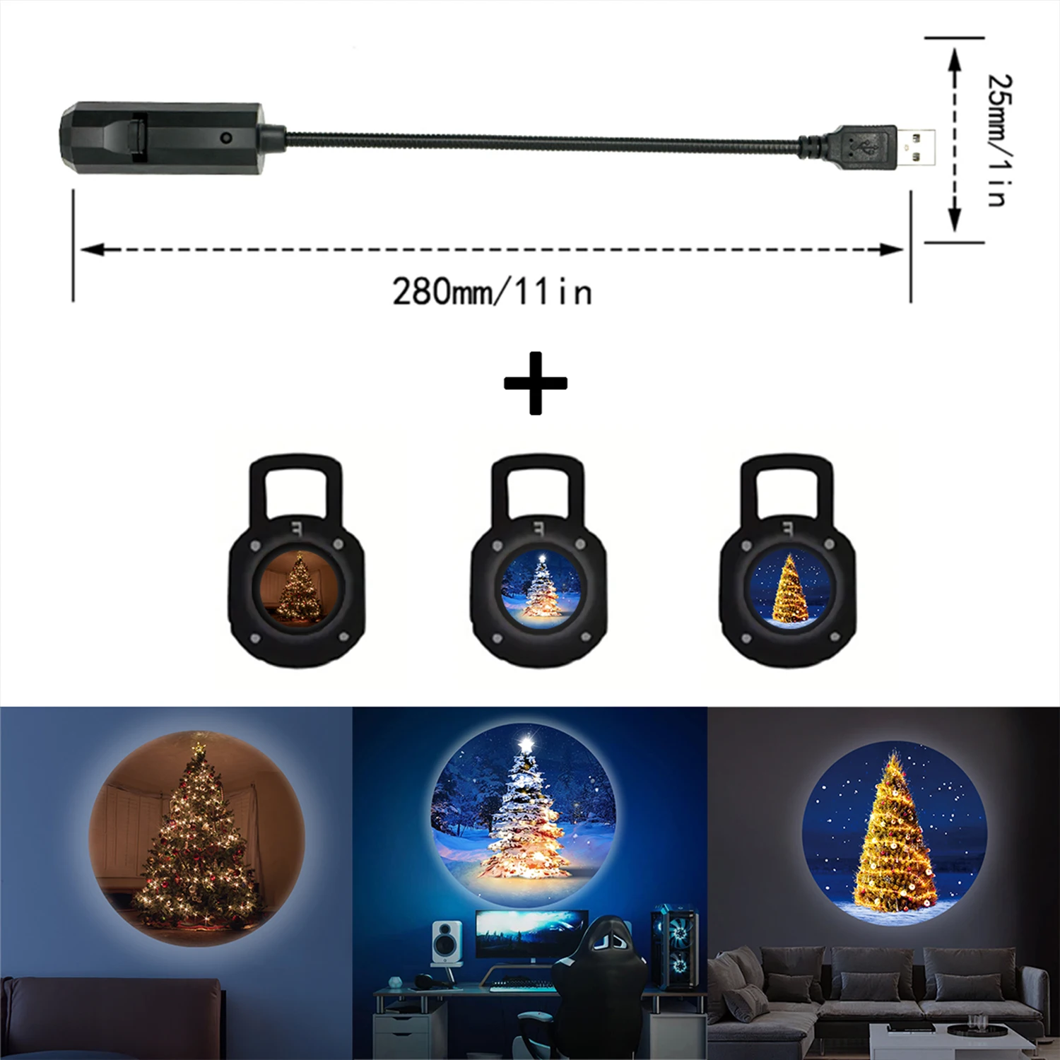 Christmas tree projection light