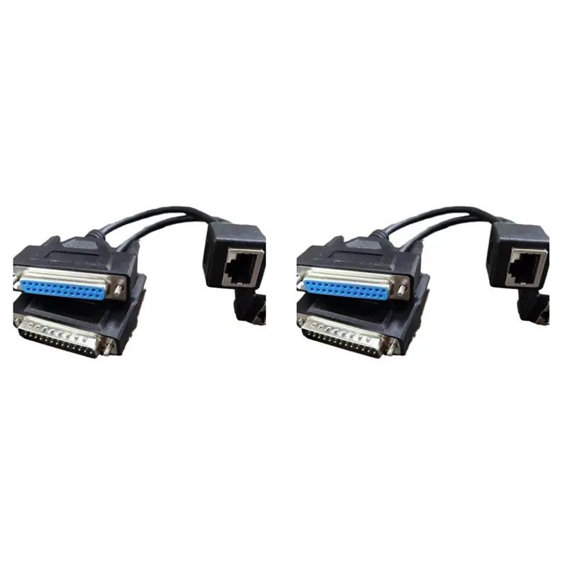 

4X ILDA To RJ45 Signal Wire DB25 Male And Female ILDA To Network Cable