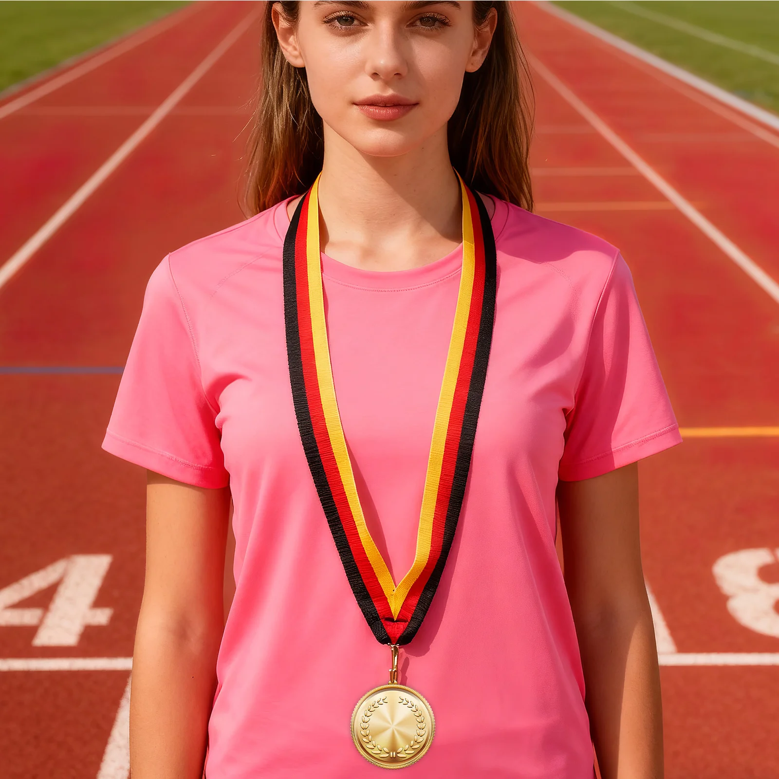 

30Pcs Medal Lanyards Award Neck Straps Safety Clip Medal Ribbons Competition Sports Meeting Student Id Badge Vip Badge Lanyard