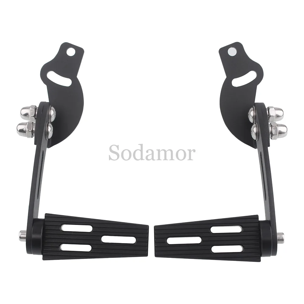 Motorcycle Part 1 Pair Highway Foot Pegs Foot Rest Extension Floorboard Kit Pedal Pads For Can Am Spyder RT 2010-2019