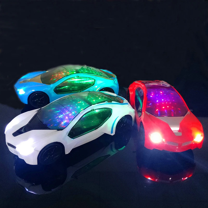 Funny Simulation Electric Glowing Car Model Children Electric Toy Car with Lights Music Boys Toys Kids Fun Holiday Birthday Gift