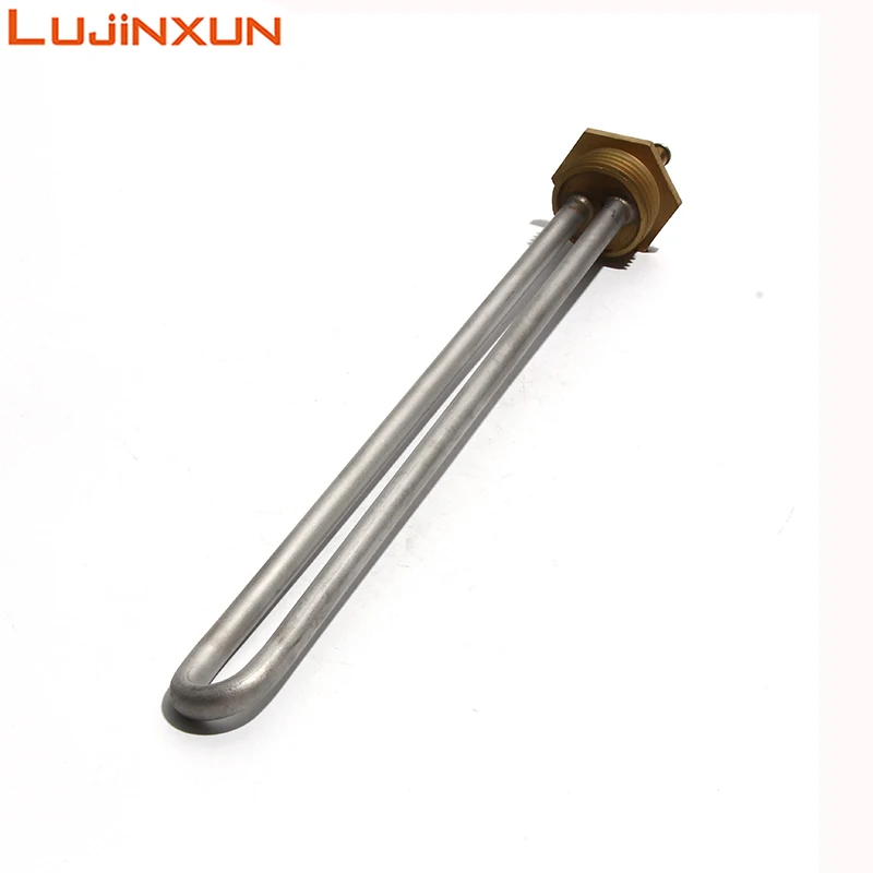 Lujinxun AC220V/110V/380V DN25/1Inch Sauna Steam Engine Heating Tube Stainless Steel High Temperature Electric Heater 1/2/3KW