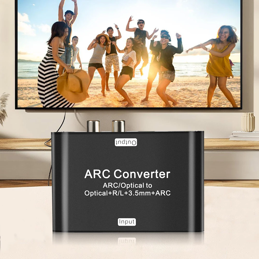 192Khz HDMI-Compatible ARC Return Extractor ARC SPDIF Optical To Optical 3.5mm L/R Stereo DAC Converter for TV