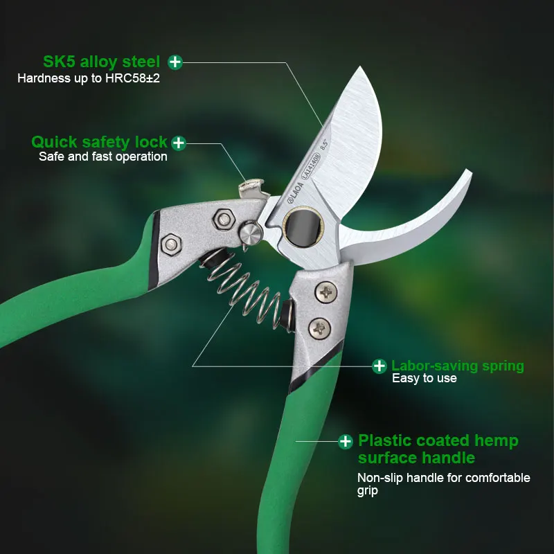Imagem -04 - Jardim Poda Tesouras Orchard Plant Branch Trim Horticultura Pruner Corte Arbusto Tesoura Ferramenta Bonsai Floral Secateurs Laoa-sk5