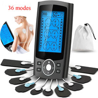 36-Mode Tens Muscle Stimulator Electric EMS Acupuncture Body Massage Digital Therapy Slimming Machine Electrostimulator