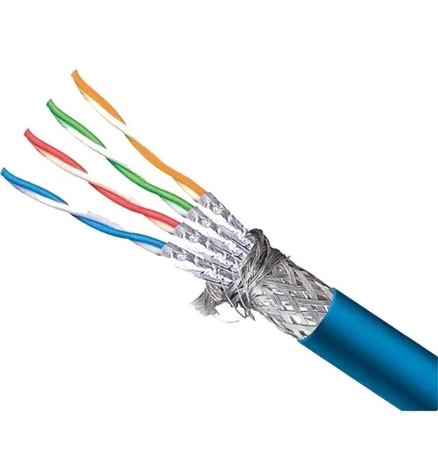 Factory price  22AWG 23AWG SFTP cat 7 CAT6A Ethernet Cable  shielded outdoor 305M network sftp cable lszh lan cable