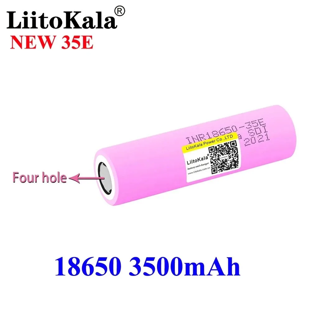 3500mAh battery 18650 rechargeable 20A Ontlading INR18650 35E 3.7V Li-Ion Oplaadbare Battery pilha 3 7v recarregavel 18650