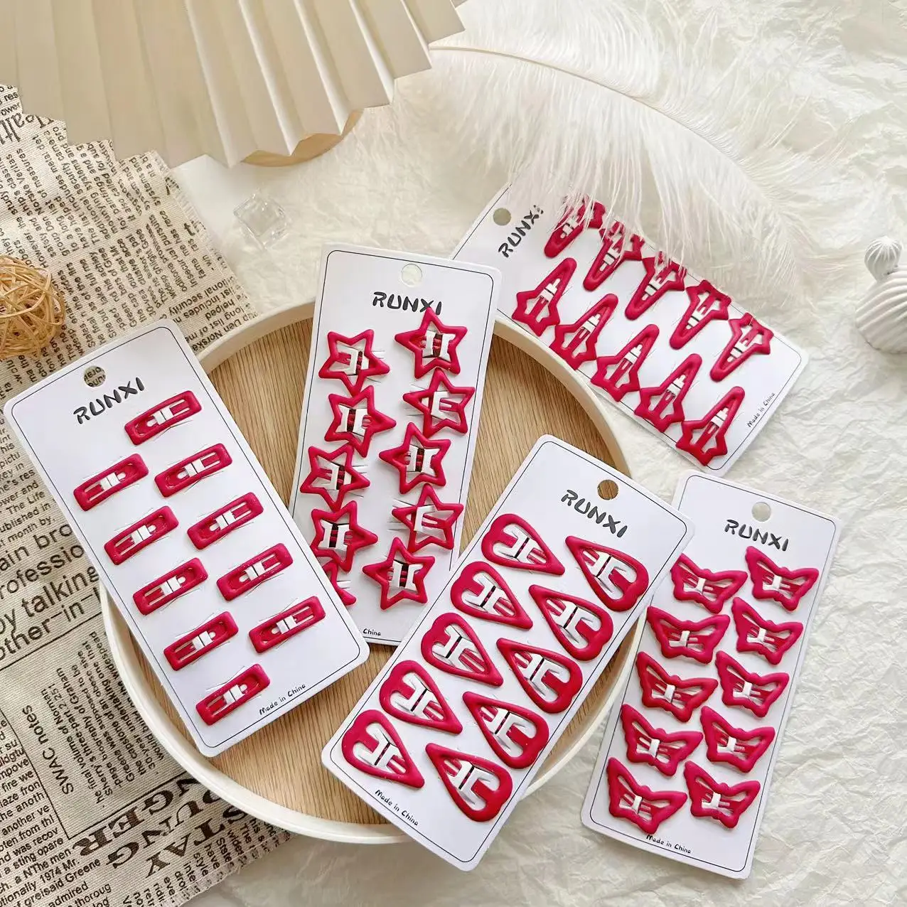 

Новая металлическая краска BB клипса бабочка любовь пятиконечная звезда аксессуары для волос для девочек сломанная шпилька оптом