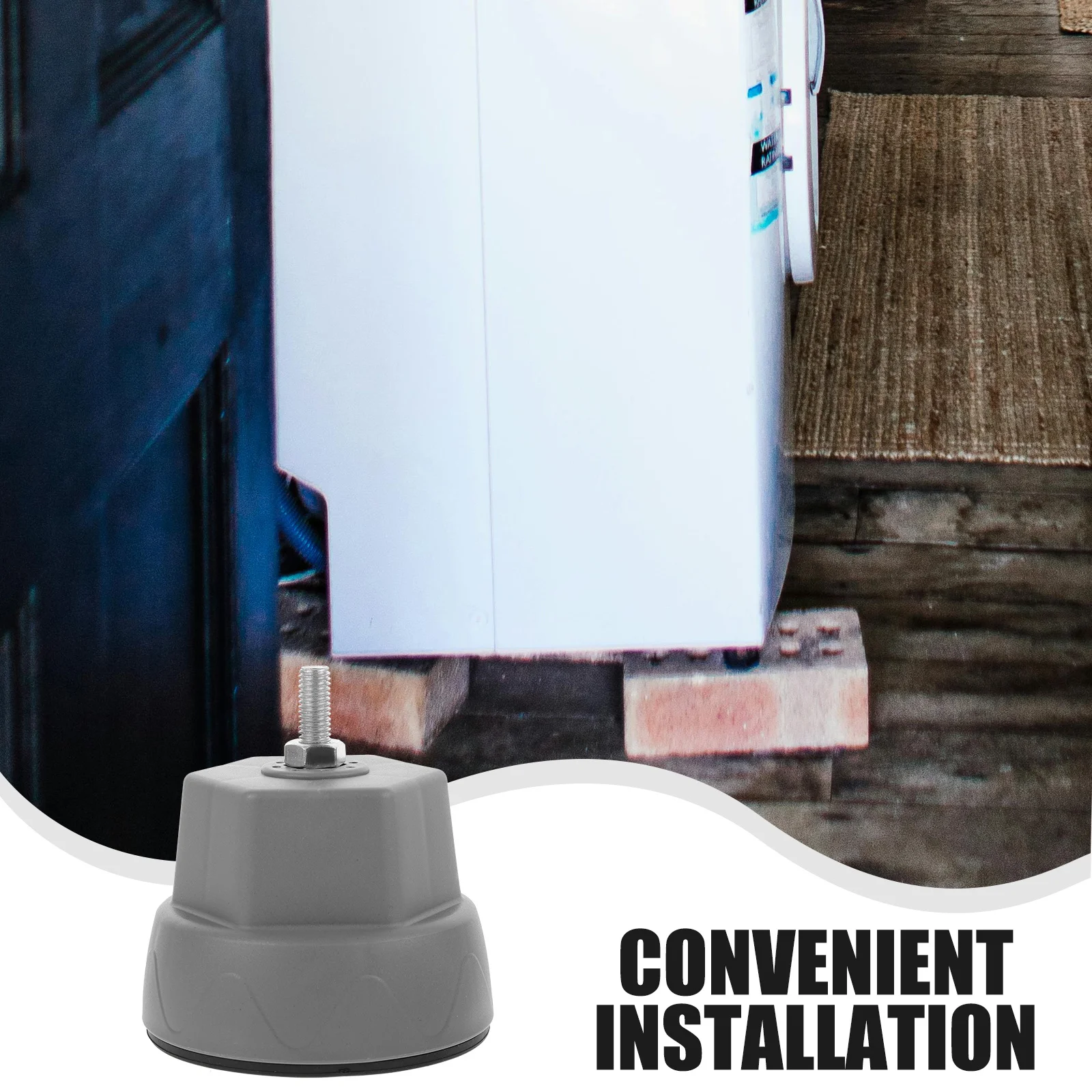 

4Pcs Washing Machine Foot Pads Stabilizer Anti Vibration Shockproof Non Slip Feet Pads Noise Reduction Rack for Washer Dryer