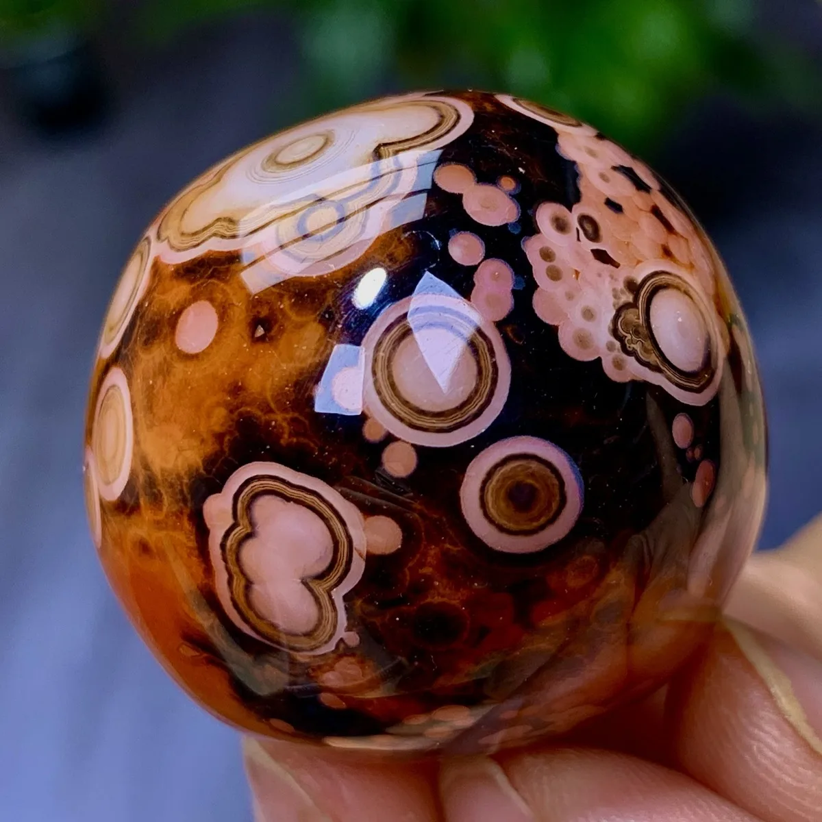 Banded Agate Desert Treasure, Mountain Gem, Polished Tumbled, Desk Decor, Natural Stone, Crystal Collection, Table Display