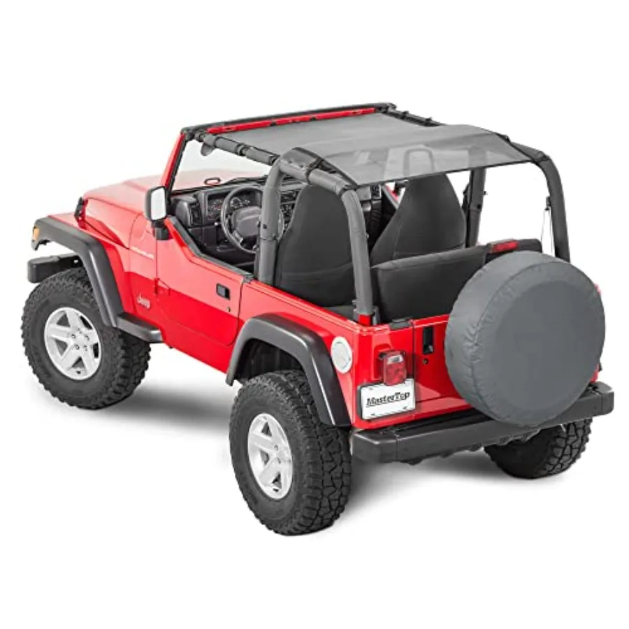 

Bikini Mesh Top Sunshade - Fits Jeep Wrangler TJ 1997-2006 - Jeep TJ Bikini Top Jeep TJ Sunshade Jeep TJ Mesh Top Jeep TJ Sun S