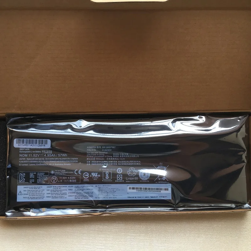 Imagem -02 - Bateria do Portátil para Lenovo Thinkpad x1 01av430 Carbono Gen Gen 620xy 20kg002fau 20kh006hhv 20kh006lrk 01av431 01av429 01av494