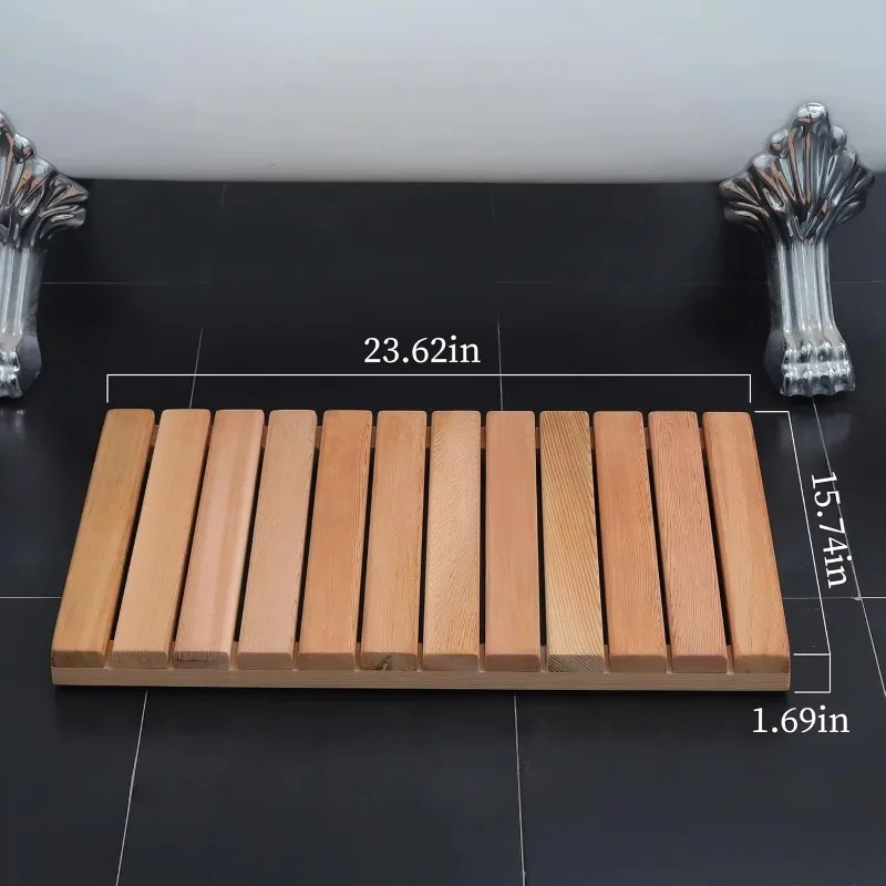 Western Red Cedar Bathmat Premium Quality Bath Mats for Comfort and Style in the Bathroom