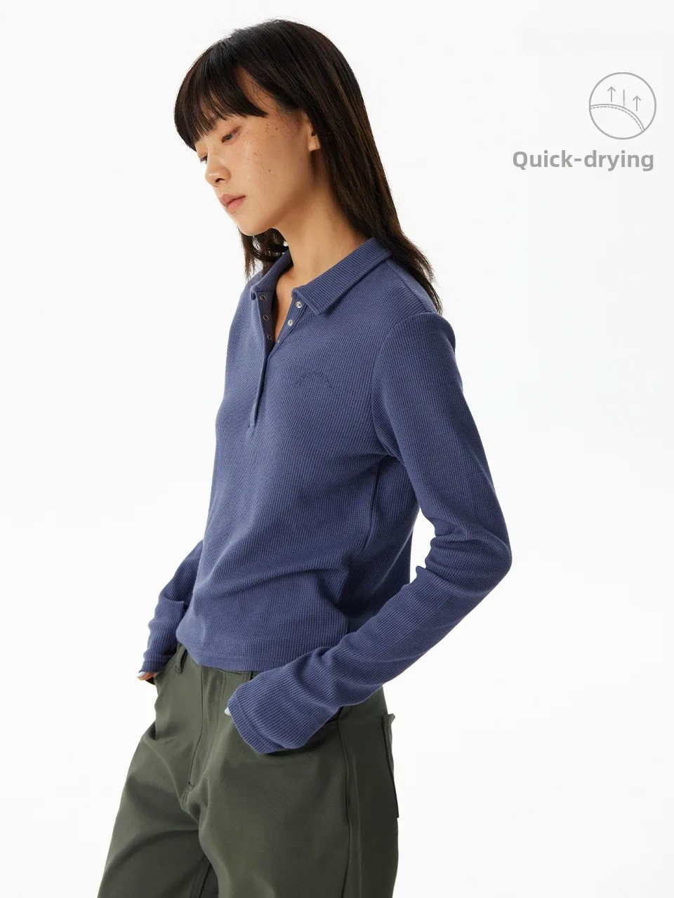 

Футболка с длинным рукавом Crnenter Moisture-ng Qui-Dry, стандартный крой, повседневная, для прогулок, кампуса, свиданий, путешествий