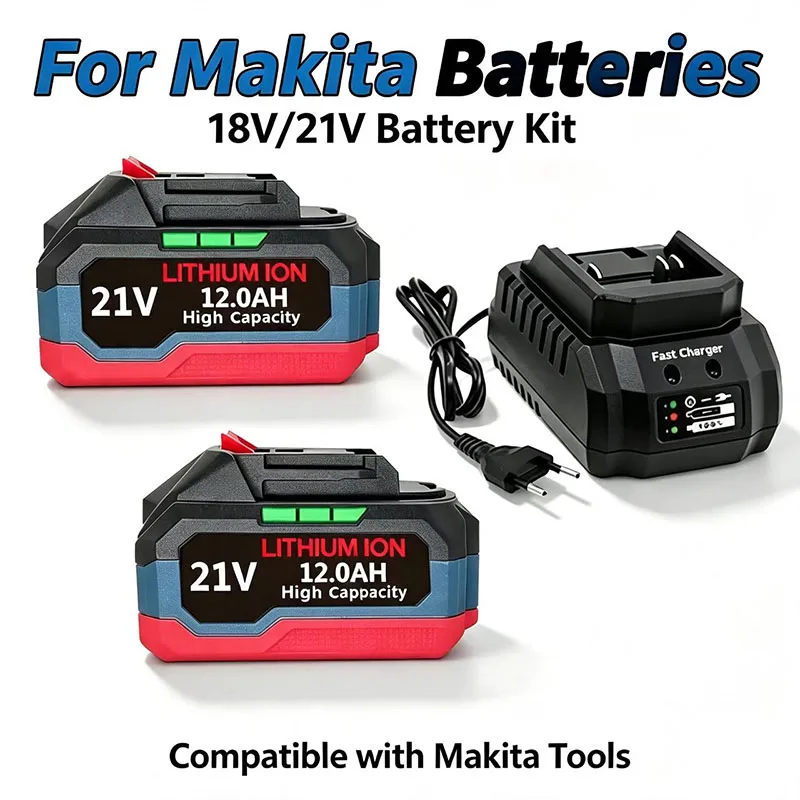 21V New model, high compatibility.for Makita 21V 12.0Ah Replacement Lithium Ion Battery Compatible With Cordless Power Tools