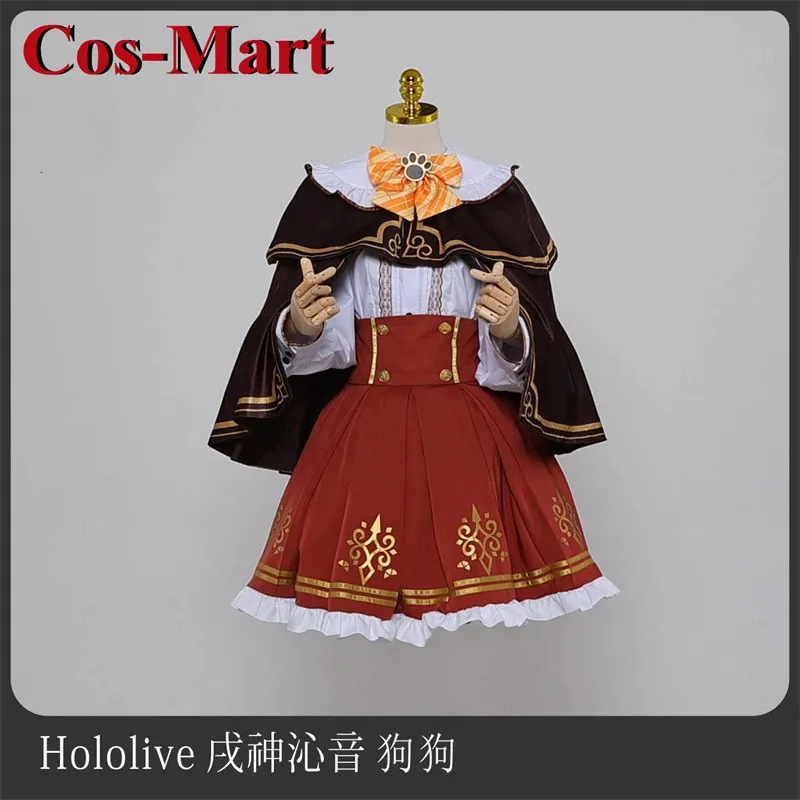 Cos-Mart Anime Vtuber Hololive Inugami Korone Cosplay Costume Super Cute Winter Dress Female Activity Party Role Play Clothing