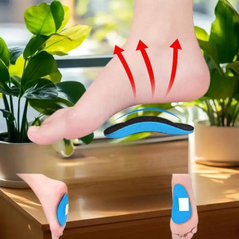 2 قطعة إيفا لينة قوس مسطح دعم نصف وسادة للرياضة تخفيف آلام القدم وتحسين الموقف لملابس رياضية حذاء إدراج الملحقات