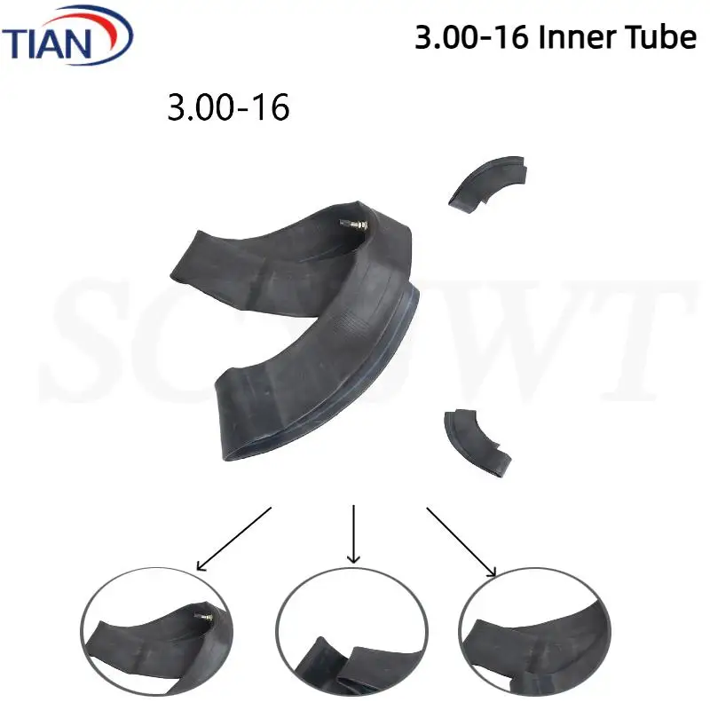 

Hot selling Motorcycle 3.00-16 inner tube suitable for mini off-road motorcycle tires