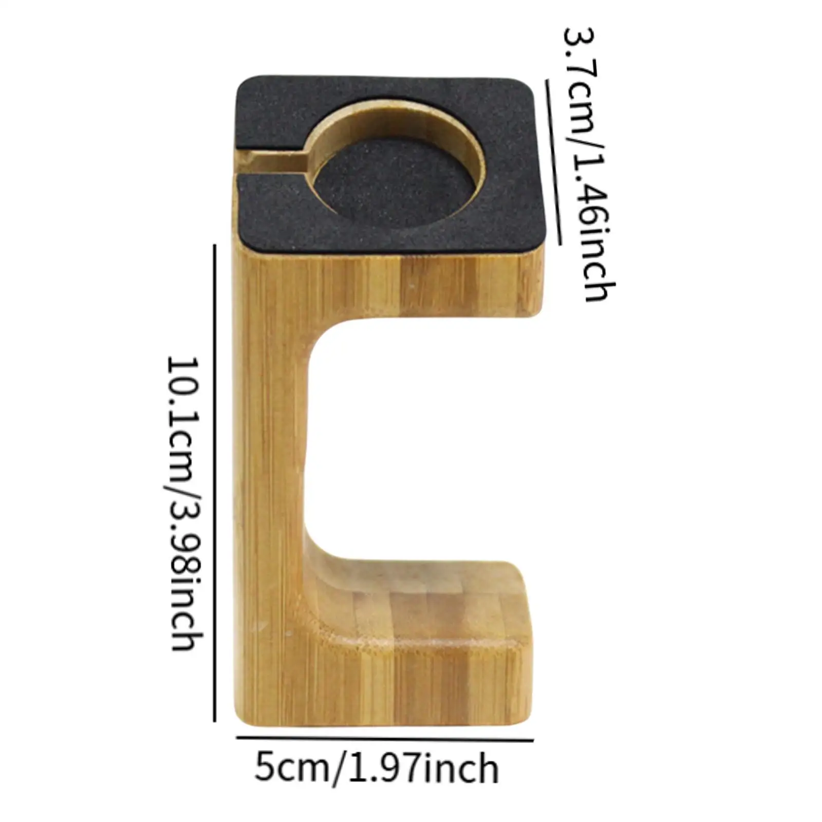 حامل ساعة ذكية خشبي مدمج ورف ساعة ثابت لمكتب النوم على الطاولة