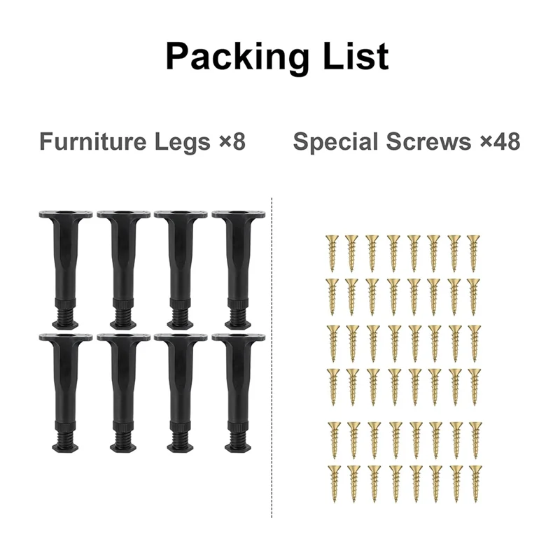 

ABHB-8 Pcs Adjustable Bed Support Legs 5.9 To 11 Inches Bed Frame Support Legs For Bed Slats Bed Legs Replacement Bed Frame