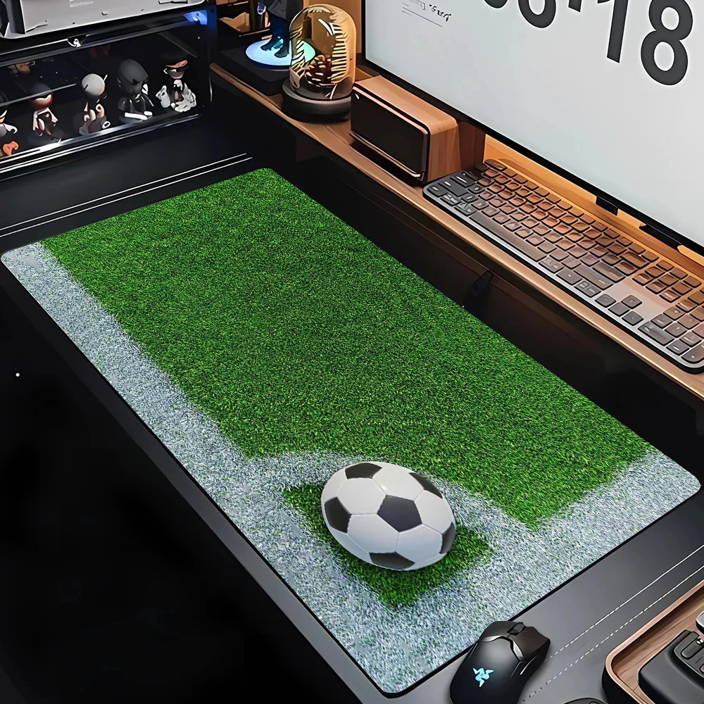 

Green Grass Football Field Large Size Anti-slip Rubber Mouse pad XXL Computer Gaming accessories Keyboard Desktop Decoration Mat