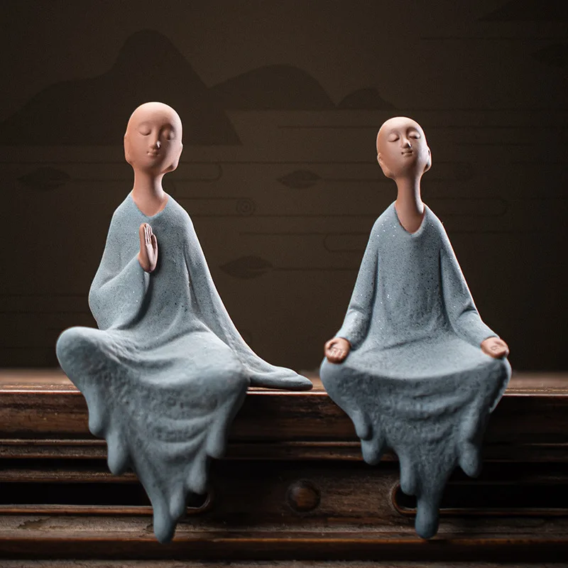 

Керамическое креативное домашнее настольное украшение, милая маленькая искусственная кожа, украшение для гостиной и офиса, подарок ручной работы