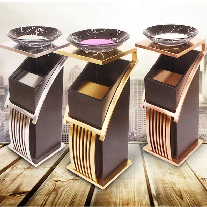 Upgrade Vertical Trash In The Lobby Of Hotel Office Shopping Mall Elevator Entrance Hotel Special Large Stainless Steel Ashtray