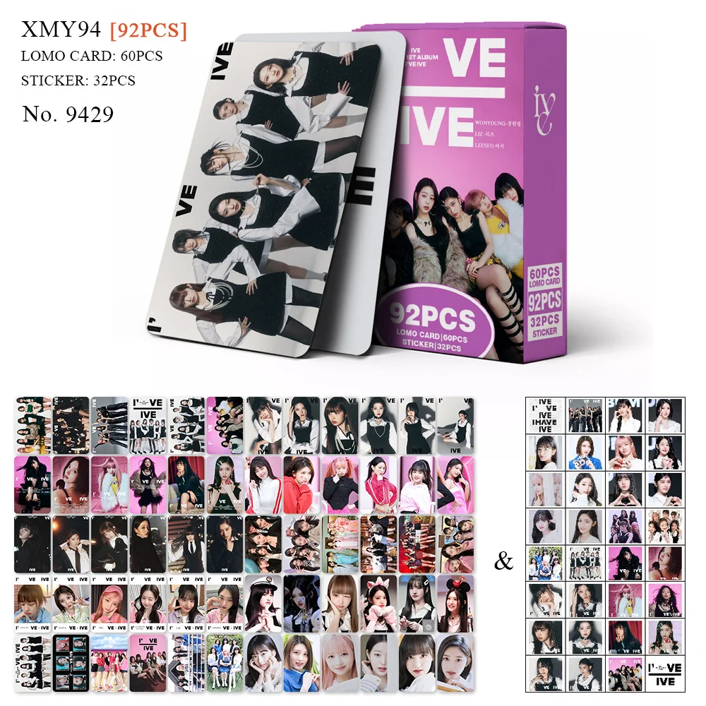 92 tarjetas pequeñas de onda coreana, colección de postales de celebridades, pegatinas de tarjetas fotográficas, tarjeta LOMO al por mayor