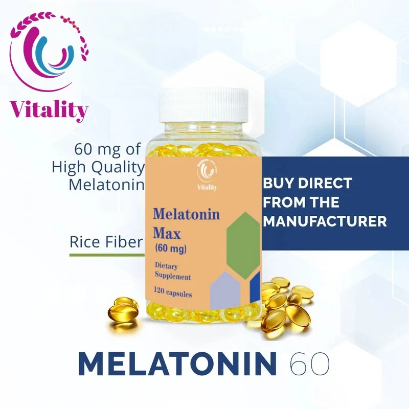 Vitality Melatonin Capsules - Relieve Insomnia, Help Improve Sleep Quality, Reduce Waking Time, Help Deep Sleep