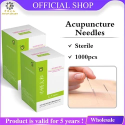 Wholesale Sterile 500Pcs 100 1Box Disposable Acupuncture Needles Zhongyan Taihe Beauty Massage Needle + Tube, Valid for 5 Years