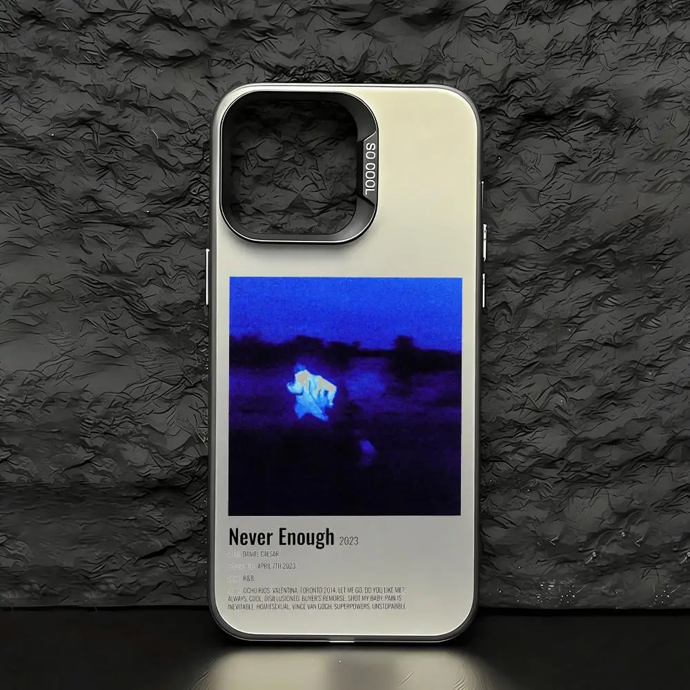 Coque de téléphone D-Daniel Caesar Album pour iPhone 17 16 15 14 13 12 11 Pro Max Air, finition mate, effet laser, antichoc, Aurora