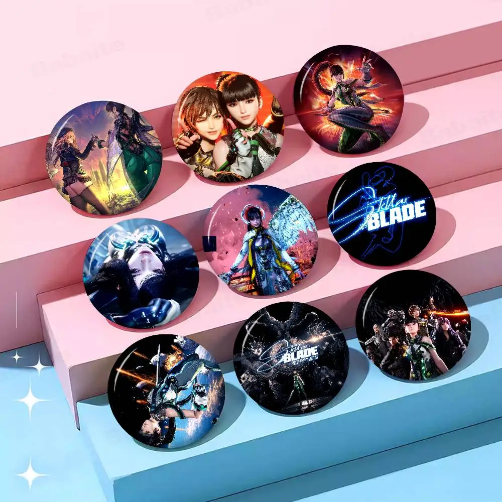 Large Star Blade Anime Girl Gaming Anime Brooches Cute Cartoon  Badge Jacket Jeans Lapel Pin Gift Accessorie