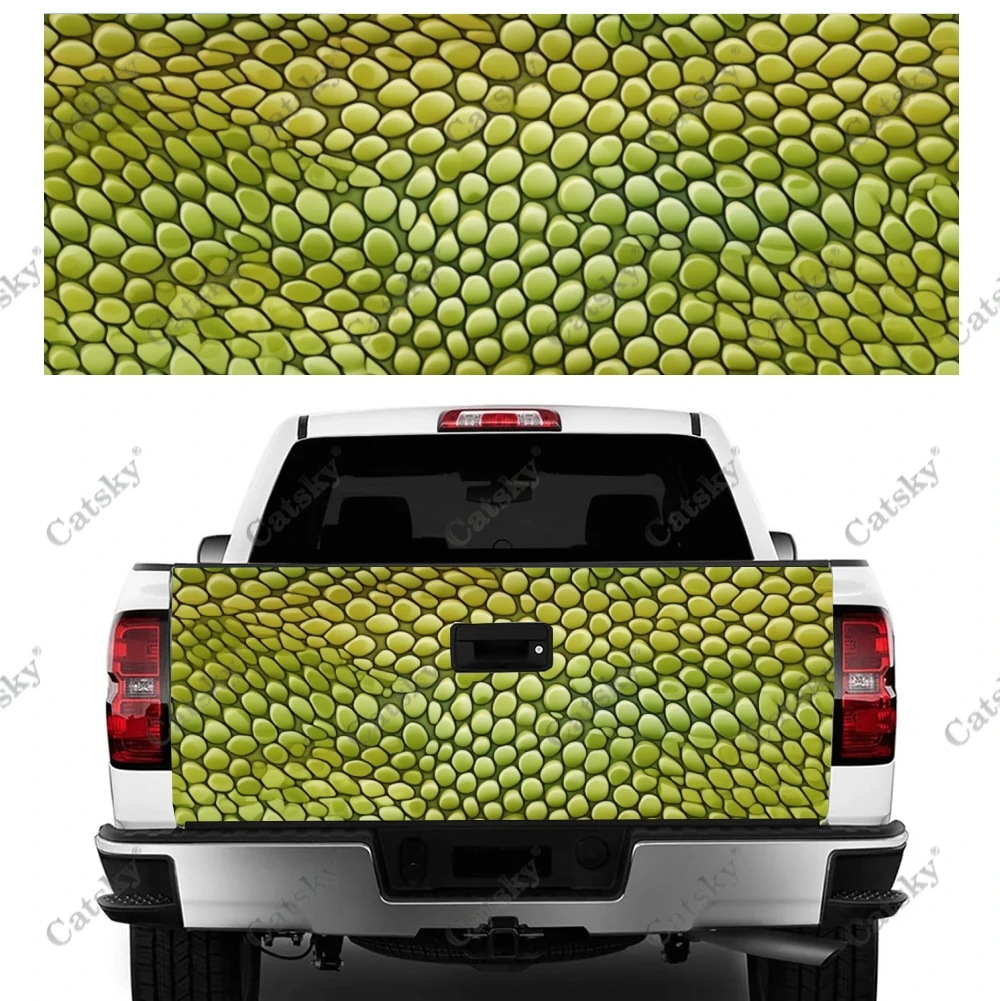 Snake Skin Pattern Truck Tailgate Wrap Professional Grade Material Universal Fit for Full Size Trucks Weatherproof