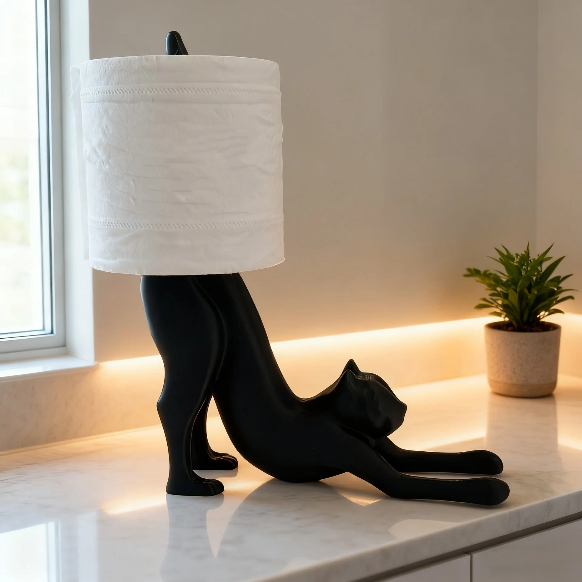 For Halloween And Christmas Gifts A Simple Black Cat An Interesting And Creative Unique Home Decoration Landscape Is Suitable