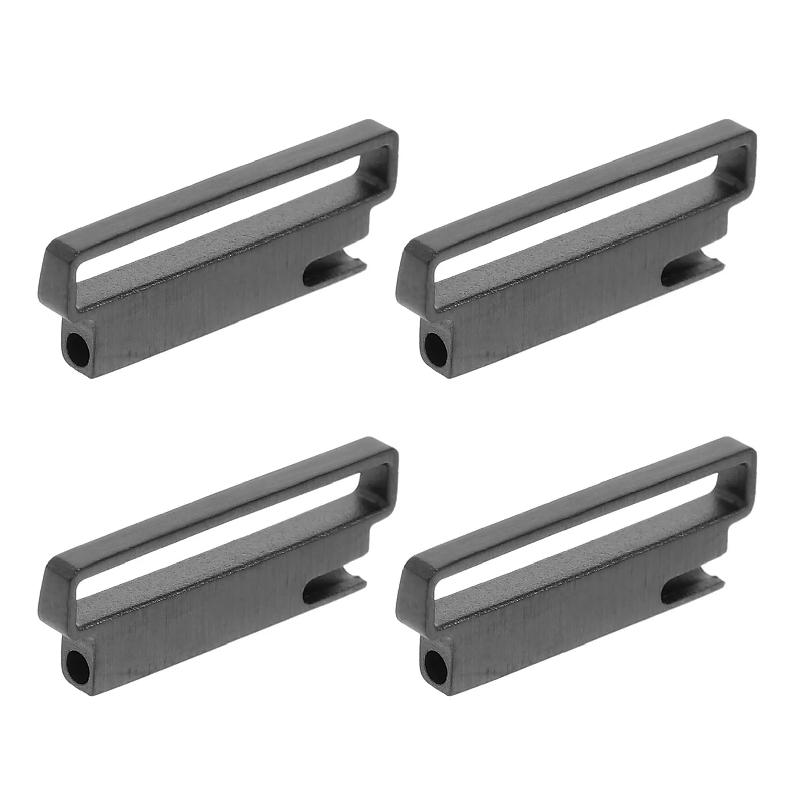 Adaptador de correa de reloj de acero inoxidable, conector de repuesto para correa de reloj inteligente, conexión de correa de reloj de ajuste seguro y duradero, 4 Uds.