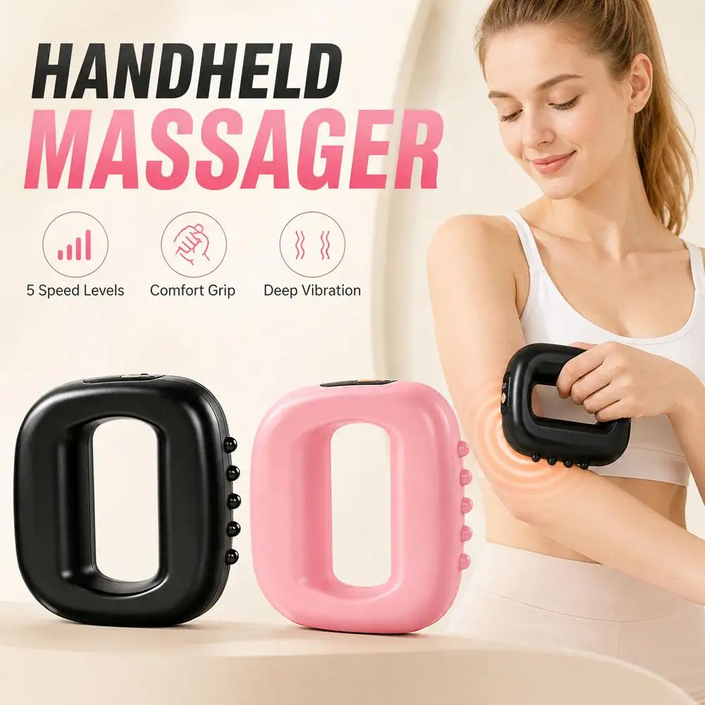 New Electric Fascia Ring Muscle Relaxation With Belt Waist Massager USB Charging Fascia Massager Fat Rejection Device