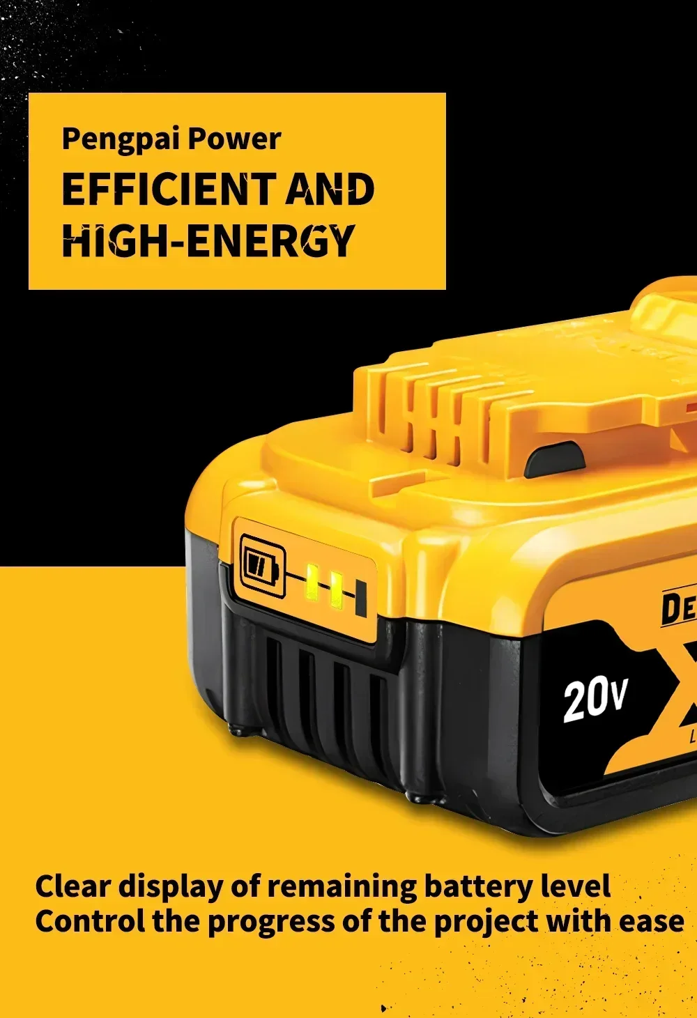 

Оригинальный аккумулятор DEWALT 20 В/60 В 6 Ач 9 Ач MAX FlexVolt для электроинструмента DCB606 DCB205 DCB206 DCB209 DCB182 с зарядным устройством