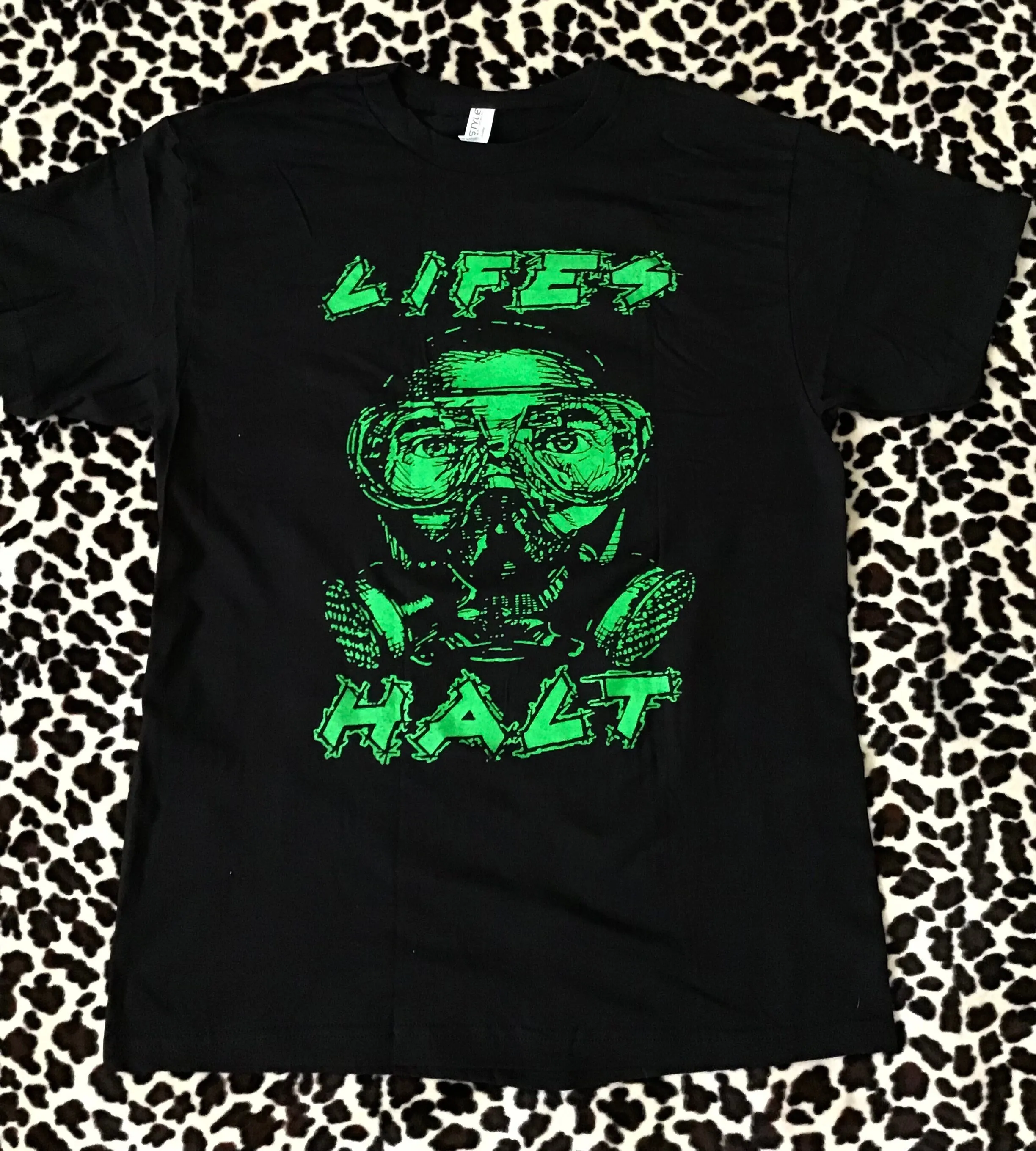 Lifes Halt Gas Mask Demo Cover T Shirt