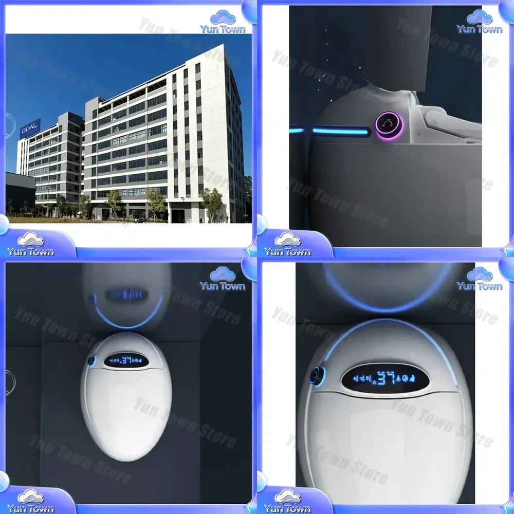 New Design Round Shape Automatic Flushing Night Light Bidet Electric Toilet Smart Toilet with Remote Control for Toto Kohler
