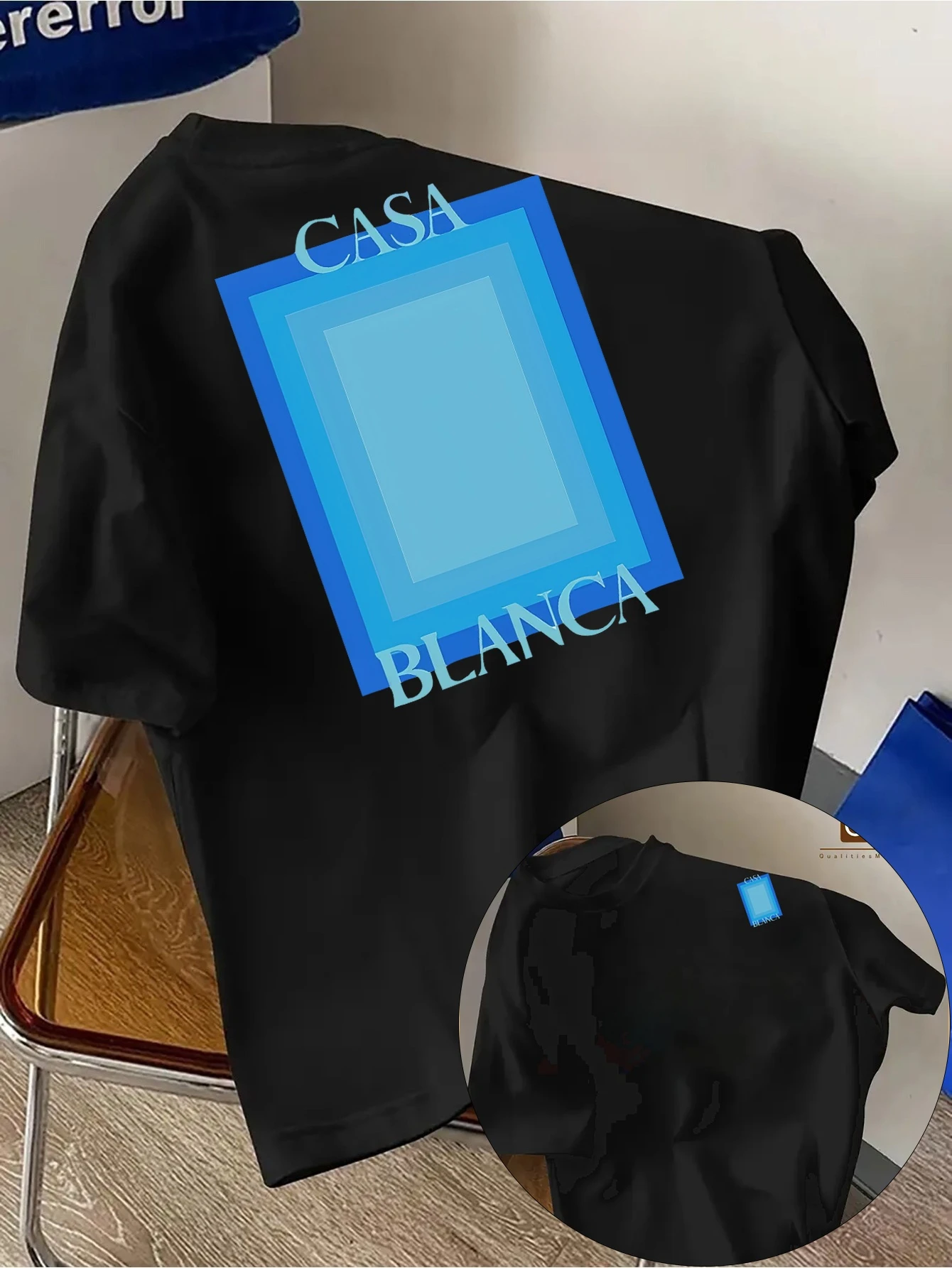 Men's casual short-sleeved T-shirt with 