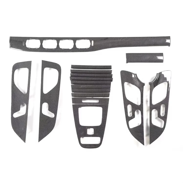 

Carbon Fiber Replacement Interior Kit for GLE 53 2023 Central Control Panel Dashboard Doors
