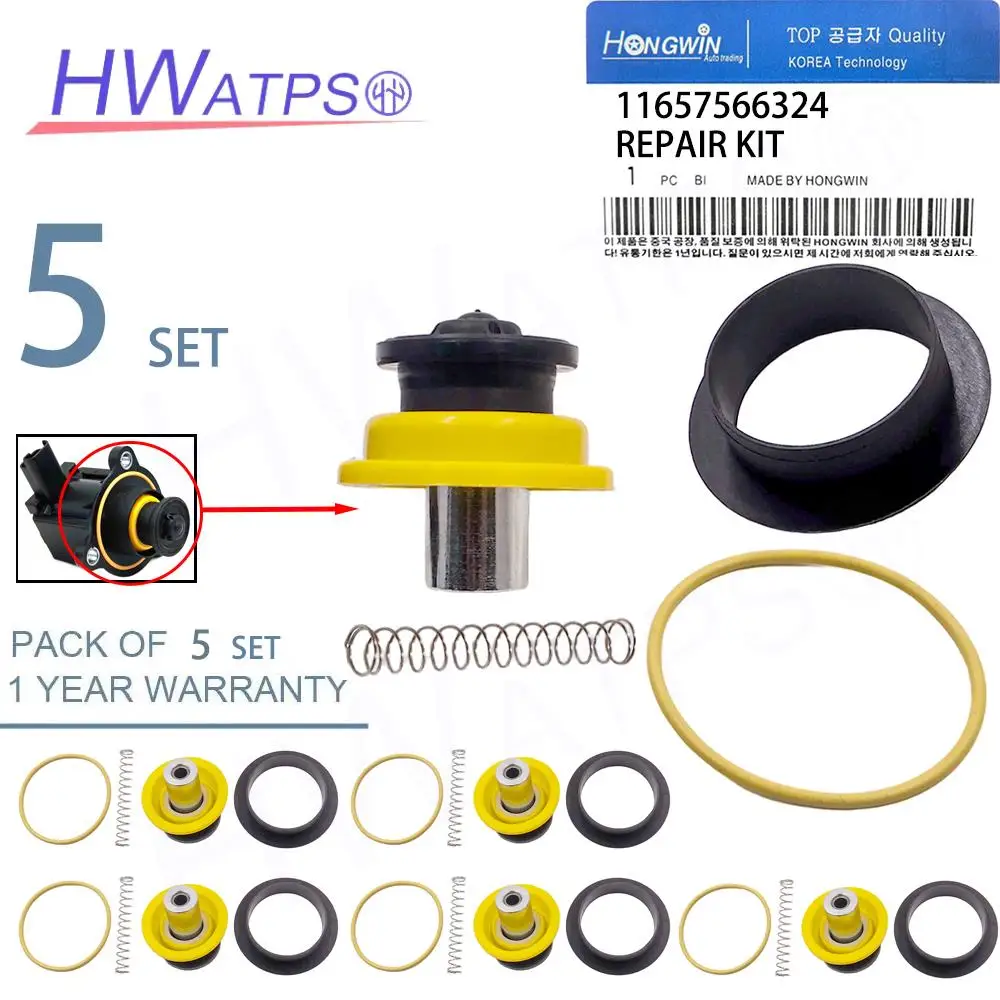 

5set Turbo Solenoid Valve Repair Kit for Mini Cooper Clubman Countryman Paceman 1.6L N14 Peugeot 3008 11657566324 A0001531159
