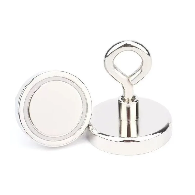 NdFeB strong sheep's eye hook, metal round closed magnetic hook, strong magnetic sheep's eye suction cup magnet hook