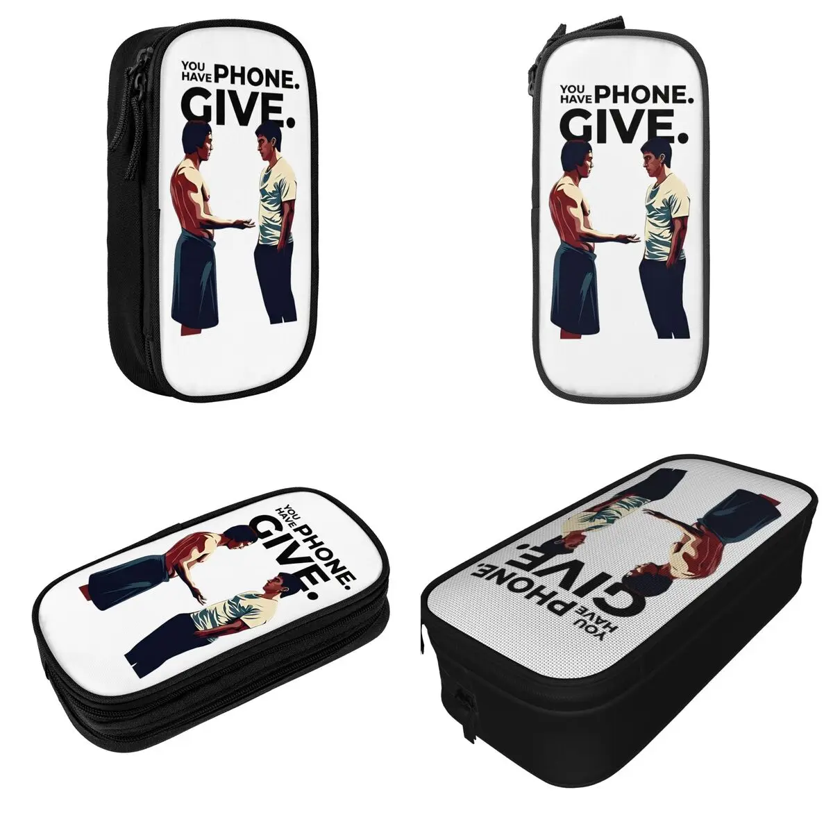 You Have Phone. Give. Meme Pencil Case Classic Heated Rivalry Pen Box Bag Student Large Storage Students School Gift Pencilcases