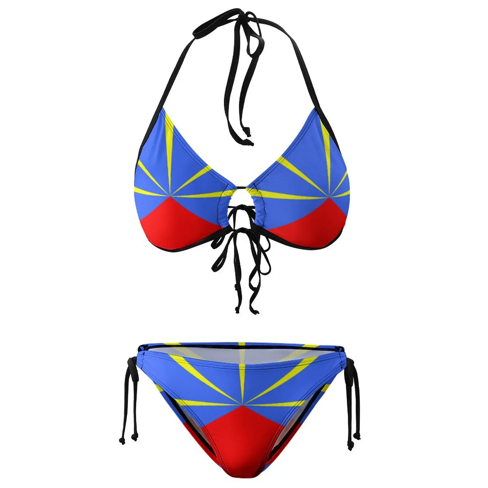 Casual Graphic Sexy Bikini Reunion Island-974 MagnetFunny Novelty Bikini Swimming Costume High Grade Swimsuit Vacation