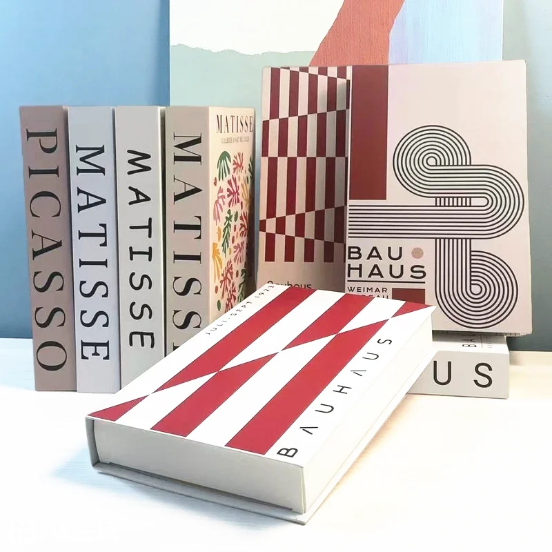 

Bauhaus Luxury Fake Books Decoration Abstract Decorative Books Box Design Coffee Table Shelf Bedroom Home Decor Matisse Picasso