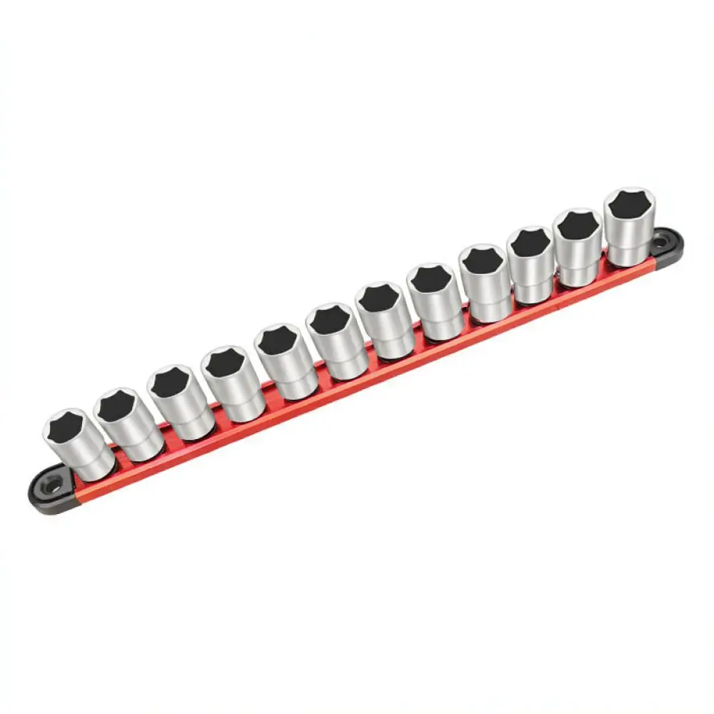 For For Yunbei Magnetic Socket Organizer Rack Stainless Steel Tool Holder Tray Garage Workshop Storage System Compact Mount