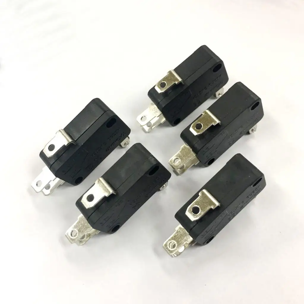5 Pcs Long/Short Arm Hinge Roller Lever Type Limit Switch SPDT Micro Switch