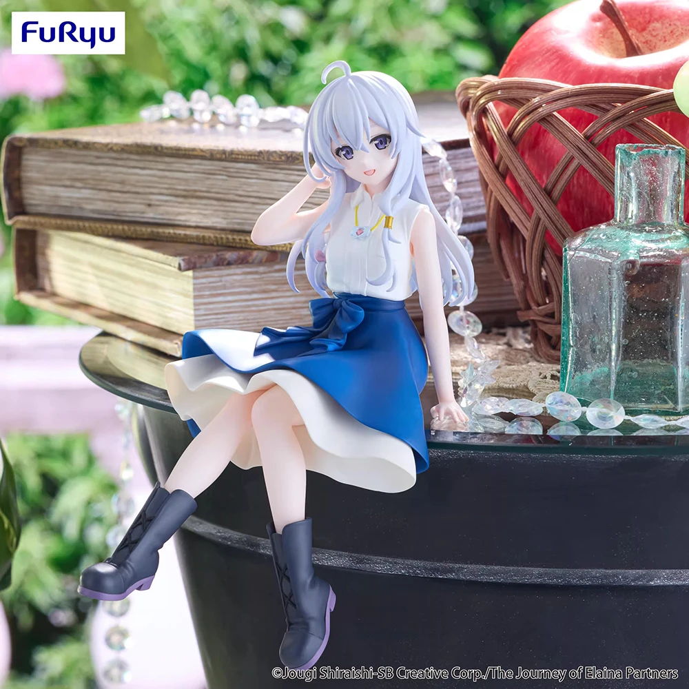 FuRyu Noodle Stopper Figure Elaina (Flared Skirt Ver.) (Wandering Witch: The Journey of Elaina) 14cm Anime Model Ornament Toys