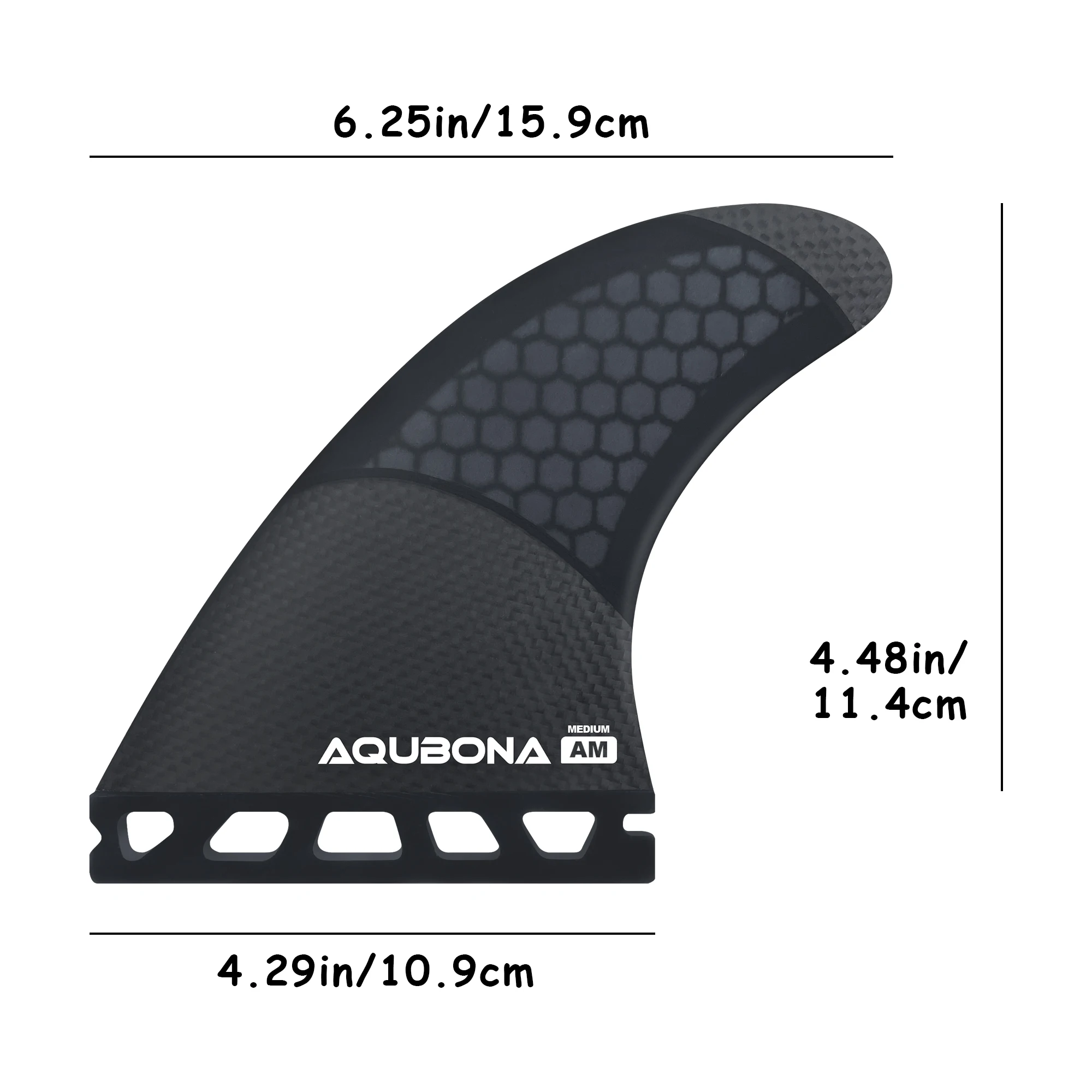 Single Tab Fins Tri Fin Set Half Carbon+Honeycomb Performance G3/G5/G6 Surfboard Fins zum Surfen – Detail 8